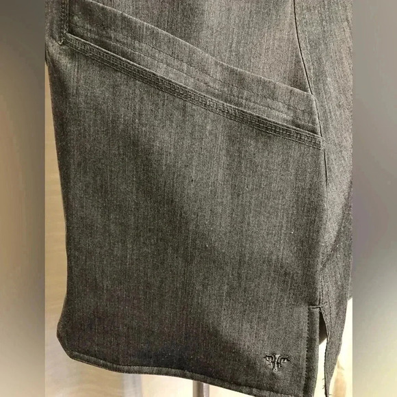 MED COUTURE Touch Mock Wrap Women’s 3-Pocket Scrub Top (7472) - Picture 8 of 10